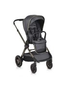 iCLICK Babakocsi 2in1 szett 22kg, aluminium váz, fordítható ülés, autom. csukható SZÜRKE