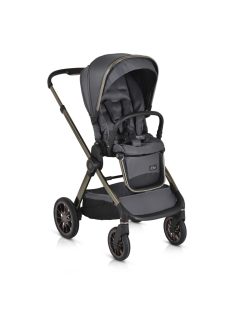   iCLICK Babakocsi 2in1 szett 22kg, aluminium váz, fordítható ülés, autom. csukható SZÜRKE