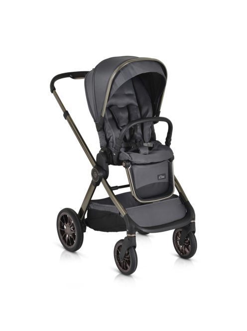 iCLICK Babakocsi 2in1 szett 22kg, aluminium váz, fordítható ülés, autom. csukható SZÜRKE