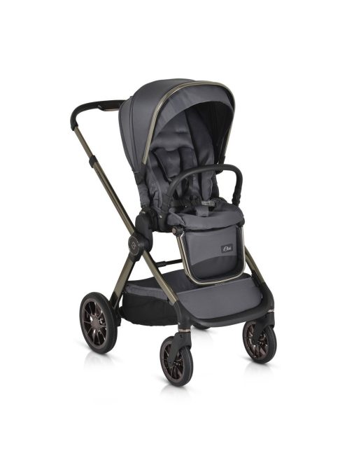 iCLICK Babakocsi 2in1 szett 22kg, aluminium váz, fordítható ülés, autom. csukható SZÜRKE