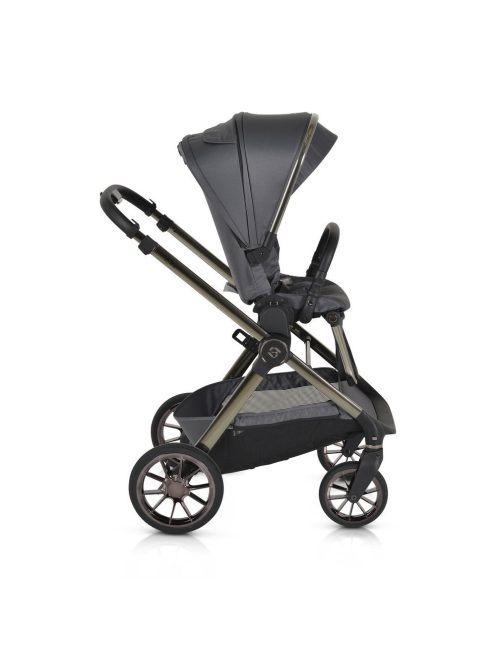 iCLICK Babakocsi 2in1 szett 22kg, aluminium váz, fordítható ülés, autom. csukható SZÜRKE