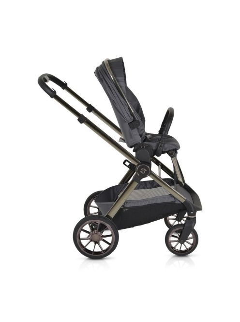 iCLICK Babakocsi 2in1 szett 22kg, aluminium váz, fordítható ülés, autom. csukható SZÜRKE