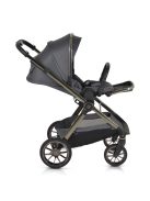 iCLICK Babakocsi 2in1 szett 22kg, aluminium váz, fordítható ülés, autom. csukható SZÜRKE