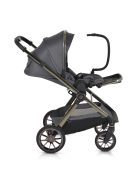 iCLICK Babakocsi 2in1 szett 22kg, aluminium váz, fordítható ülés, autom. csukható SZÜRKE