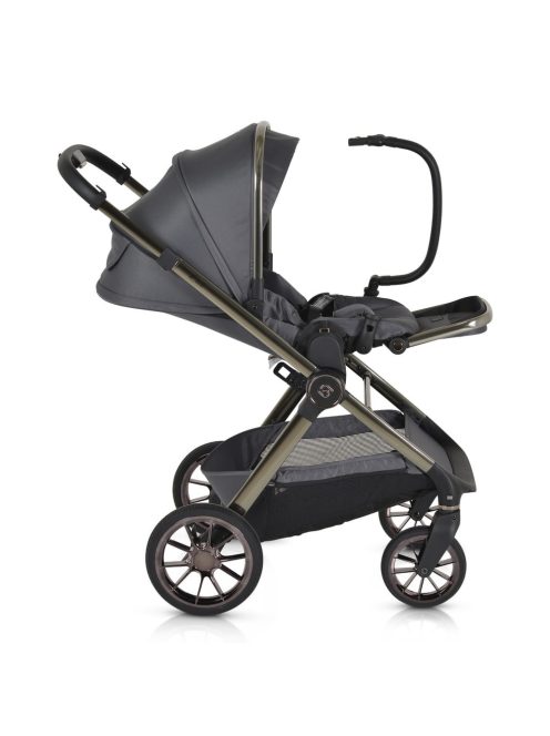 iCLICK Babakocsi 2in1 szett 22kg, aluminium váz, fordítható ülés, autom. csukható SZÜRKE