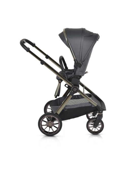 iCLICK Babakocsi 2in1 szett 22kg, aluminium váz, fordítható ülés, autom. csukható SZÜRKE