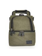 AURORA Uzsonnás táska thermo, 2 rekeszes ZÖLD