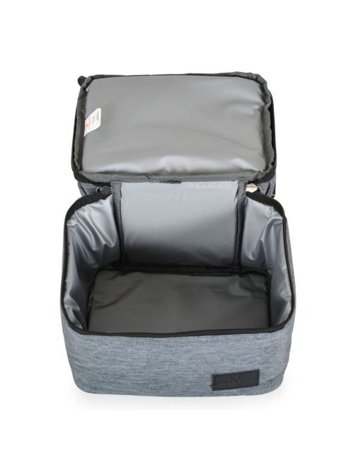 AURORA Uzsonnás táska thermo, 2 rekeszes SZÜRKE