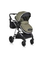 Kali babakocsi 2in1 lapra csukható, megfordítható+táska oliva zöld