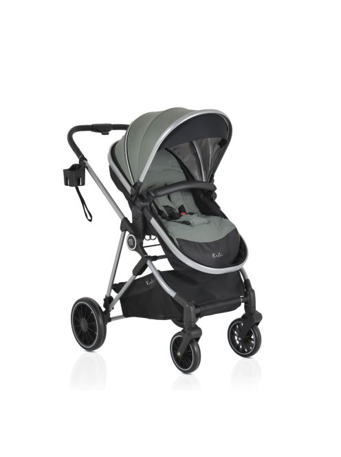 Kali babakocsi 2in1 lapra csukható, megfordítható+táska oliva zöld