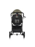 Kali babakocsi 2in1 lapra csukható, megfordítható+táska oliva zöld