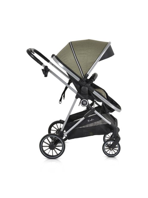 Kali babakocsi 2in1 lapra csukható, megfordítható+táska oliva zöld