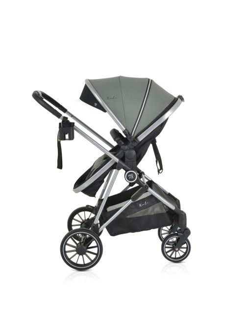 Kali babakocsi 2in1 lapra csukható, megfordítható+táska oliva zöld