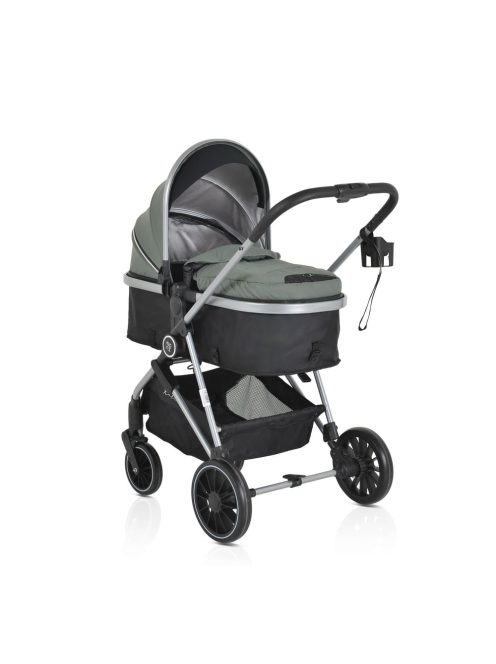 Kali babakocsi 2in1 lapra csukható, megfordítható+táska oliva zöld