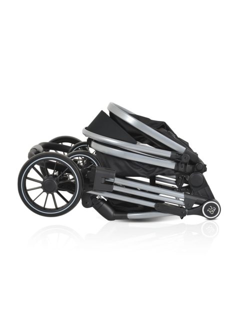 KALI babakocsi 2in1 lapra csukható, megfordítható+táska FEKETE