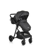 Rio babakocsi 2in1 lapra csukható 22 kg fekete