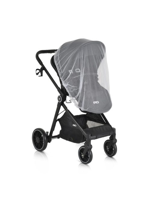 Rio babakocsi 2in1 lapra csukható 22 kg fekete