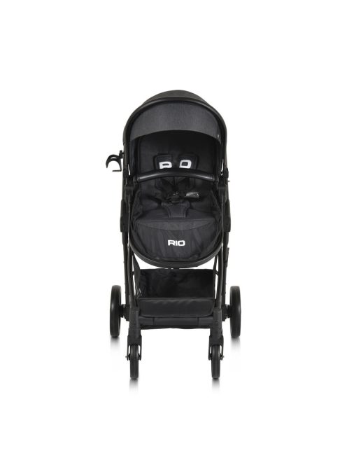Rio babakocsi 2in1 lapra csukható 22 kg fekete
