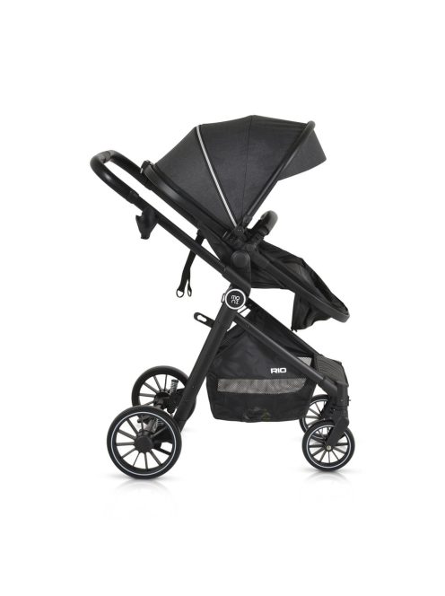 Rio babakocsi 2in1 lapra csukható 22 kg fekete