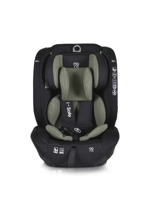 ISAFE autósülés ISIZE és ISOFIX ülésemelővé alakítható 76-150cm ZÖLD