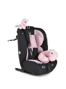   ISAFE autósülés ISIZE és ISOFIX ülésemelővé alakítható 76-150cm PINK