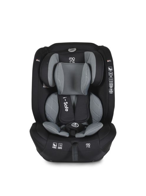 ISAFE autósülés ISIZE és ISOFIX ülésemelővé alakítható 76-150cm SZÜRKE