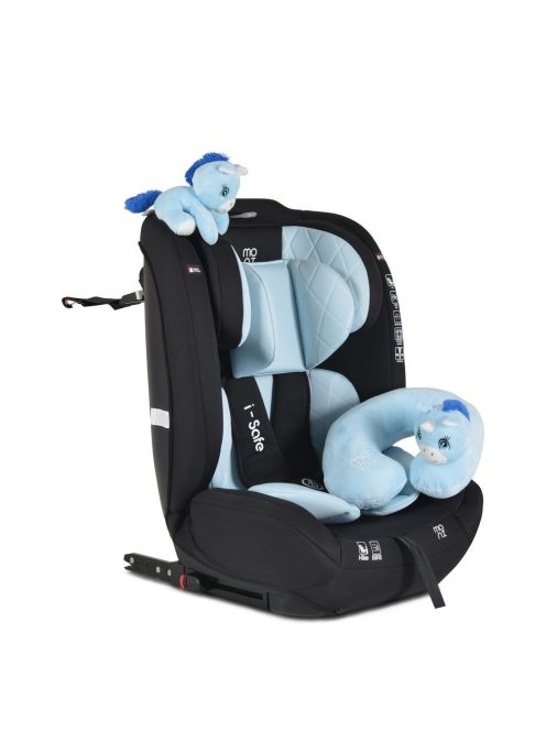 ISAFE autósülés ISIZE és ISOFIX ülésemelővé alakítható 76-150cm KÉK