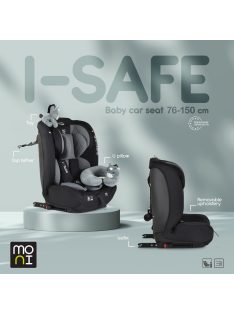   ISAFE autósülés ISIZE és ISOFIX ülésemelővé alakítható 76-150cm KÉK