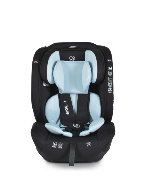 ISAFE autósülés ISIZE és ISOFIX ülésemelővé alakítható 76-150cm KÉK