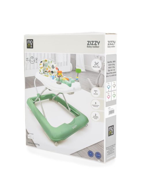 ZIZZY bébikomp zenélős, 3 szint emelhető MENTA