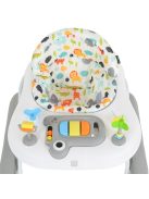 ZIZZY bébikomp zenélős, 3 szint emelhető SZÜRKE