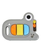 ZIZZY bébikomp zenélős, 3 szint emelhető SZÜRKE