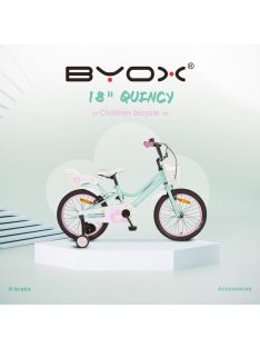 BYOX QUINCY gyerek kerékpár 18as méret PINK