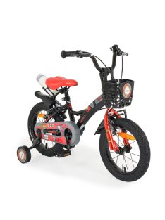 BYOX ROBO gyerek kerékpár 14es méret FEKETE/PIROS
