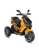 BO NAPOLI elektromos gyerek ROBOGÓ 3 kerekű SÁRGA