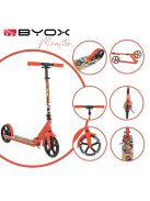 MONSTER roller 2 nagy kerekű, acélváz, 100 kg, 84-97cm-ig állítható PIROS