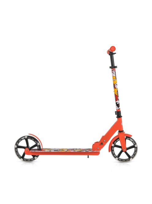 MONSTER roller 2 nagy kerekű, acélváz, 100 kg, 84-97cm-ig állítható PIROS