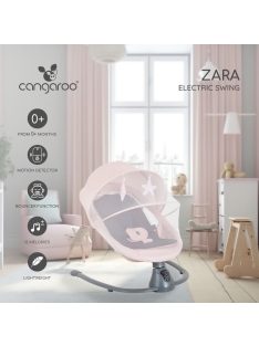 ZARA elektromos hinta oldalra ringató mozgással PINK