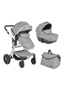 Polly 2in1 babakocsi SZETT:sport+mózes+ kistáska SZÜRKE