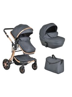   Polly 2 in1 babakocsi SZETT:sport+mózes+kistáska 107985 FEKETE