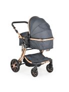 Polly 2 in1 babakocsi SZETT:sport+mózes+kistáska 107985 FEKETE