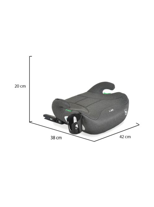 I-JET ülésmagasító isofix 125-150cm i-size SZÜRKE