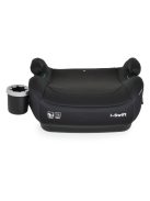 I-SWIFT ülésemelő pohártartóval 125-150cm I-SIZE és ISOFIX FEKETE