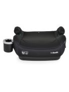 I-SWIFT ülésemelő pohártartóval 125-150cm I-SIZE és ISOFIX FEKETE