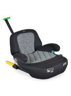   JAX autós ülésmagasító háttámlával 125-150cm rögzítő hevederrel, ISOFIX SZÜRKE