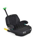 JAX autós ülésmagasító háttámlával 125-150cm rögzítő hevederrel, ISOFIX FEKETE