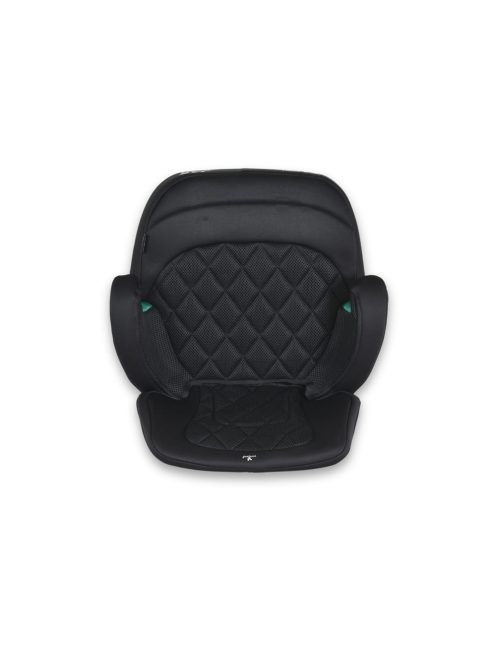 JAX autós ülésmagasító háttámlával 125-150cm rögzítő hevederrel, ISOFIX FEKETE