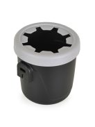 SWIFT ülésemelő I-SIZE pohártartóval, hevederrel 125-150cm FEKETE