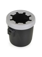 SWIFT ülésemelő I-SIZE pohártartóval, hevederrel 125-150cm FEKETE