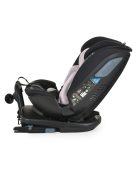 GRAVITY I-size autós ülés 40-150cm, SPS, forgatható talp, pamut huzat PINK